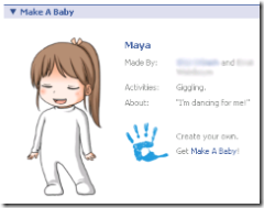 "Make A Baby" facebook app